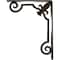 Ekena Millwork Fleur De Lis Wrought Iron Bracket, (Single center brace), Antiqued Pale Gol 1 1/2"W x 7 1/2"D x 10"H BKTM01X07X10SFLAPG - alternate 3